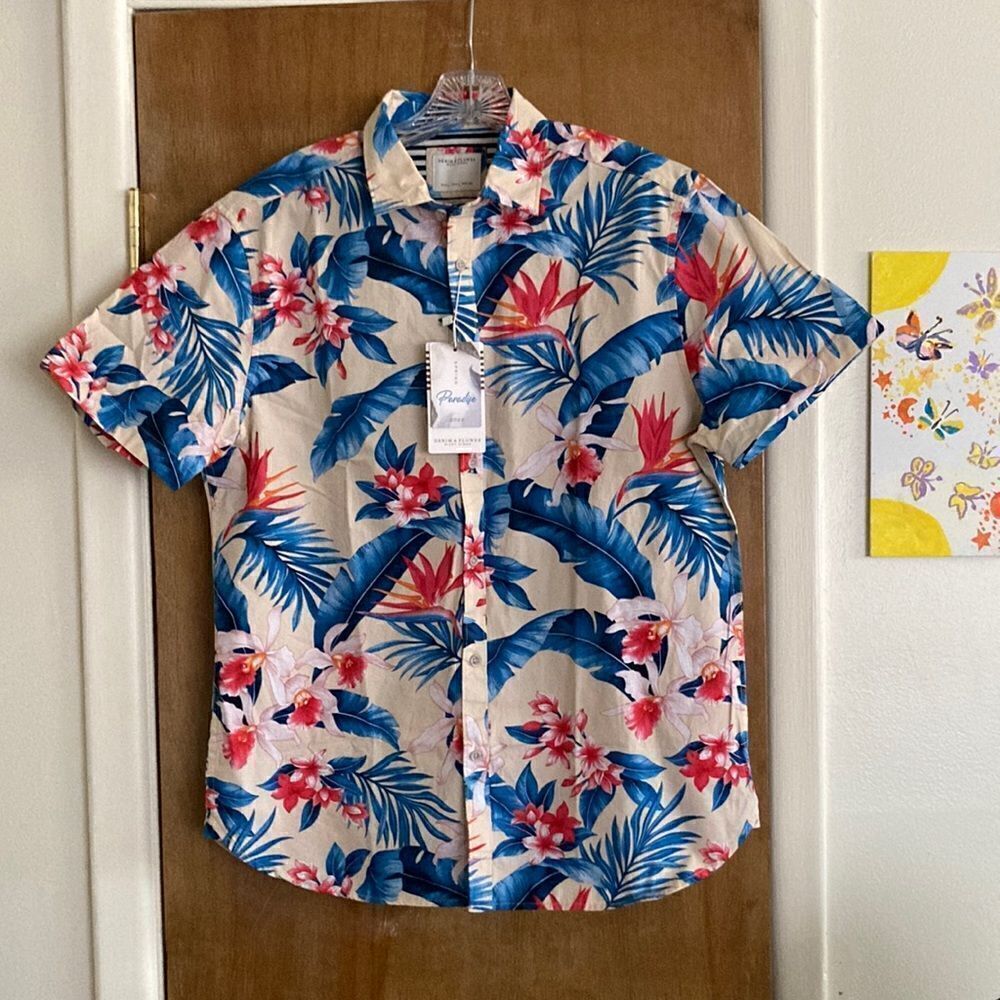 Denim & Flower S/S Buttondown Shirt